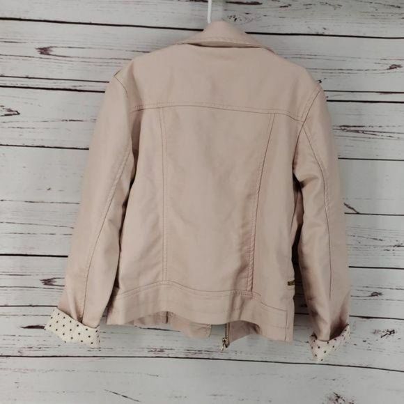 Me Jane Side Zip Studded Motorcycle sz 10 Jacket - Picture 8 of 8